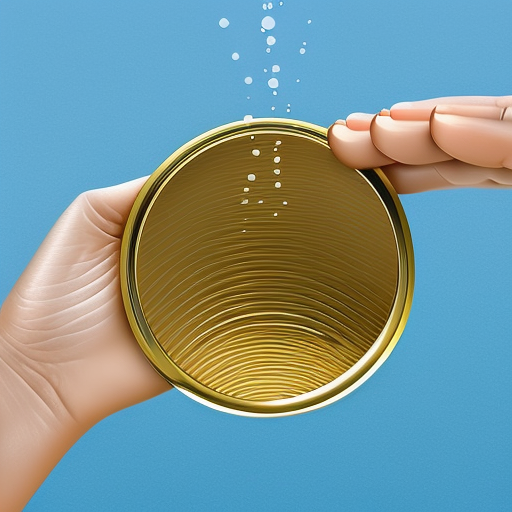 Stration of a hand holding a small pouch of coins with a water ripple radiating outward