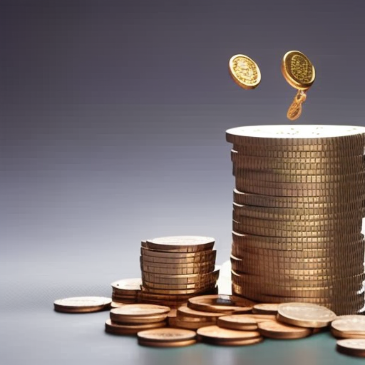 On image of a spigot dripping coins into a pot overflowing with money, with a hand nearby spinning a wheel effortlessly