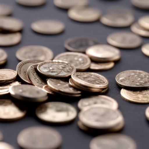 up of a hand holding a handful of coins, with a few coins spilling out