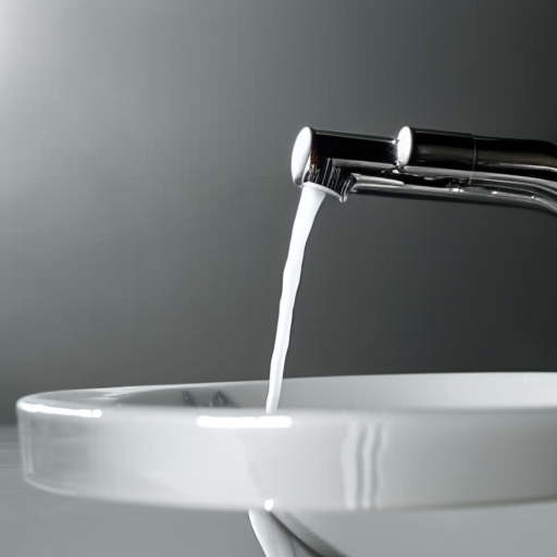 -up of a faucet with water running freely and instantly from it