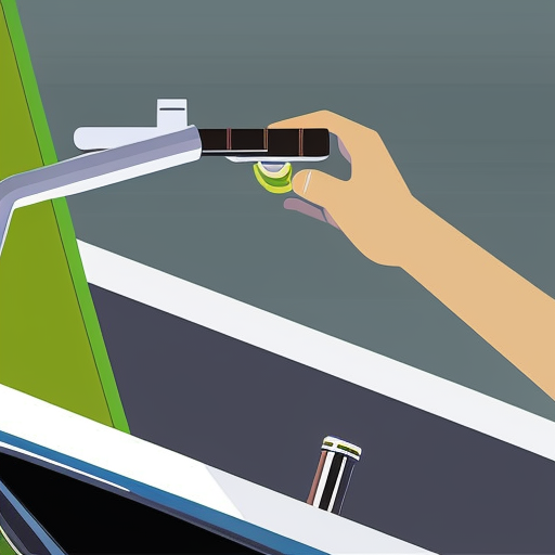 Ful, detailed illustration of a person's hands using a mobile device to control a modern, sleek-looking kitchen faucet