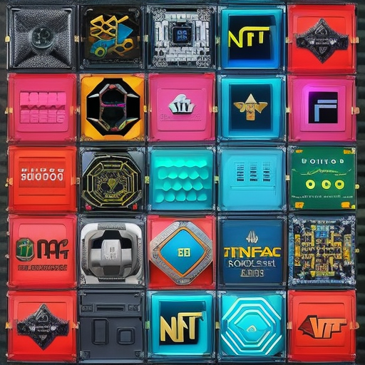 Ful collage of crypto-collectibles, showing off vibrant shapes and textures to represent the vibrant world of NFTs for collectors