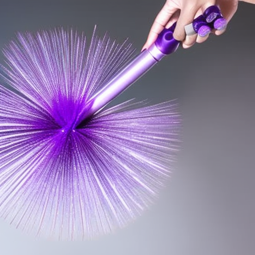 An image of a hand rapidly tapping a device with ripples of blue and purple emanating from it