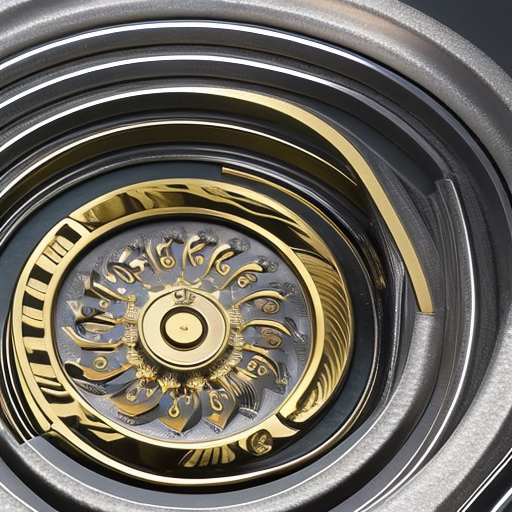 L-shaped ripple coin with a stopwatch in the center, spinning rapidly and overflowing with coins