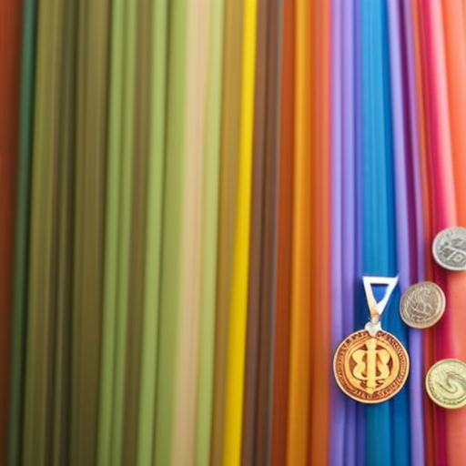 N holding a stack of coins, with a rainbow of colors made up of various altcoins