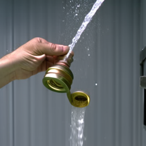 N turning a faucet handle to release a stream of coins flowing from the faucet