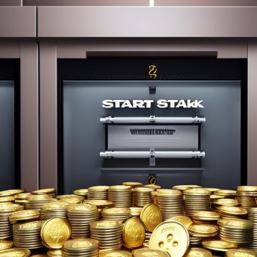E of an open vault overflowing with golden coins and a button that reads "Start Streak"next to it