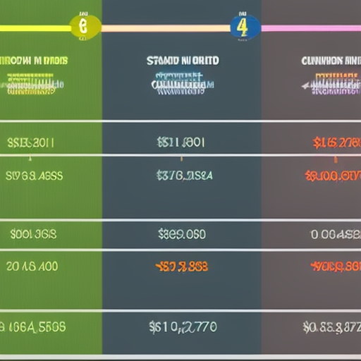 Ate a graph of a cumulative growth line with multiple colorful bars representing the stake dividends from each faucet network